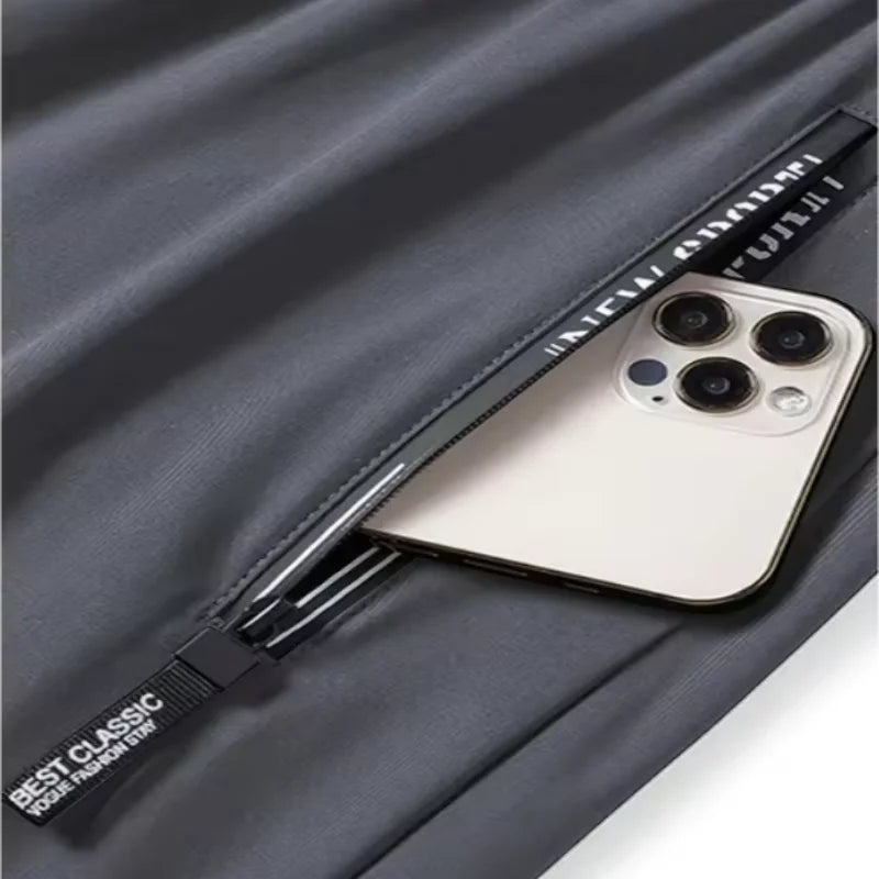 Men's Fitness Pants Zippered Pockets Stretch Sports Pants Running Daily Wear Casual Pants Jogger Man Football Fishing Gift Gym