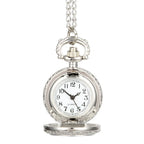 New Fashion Vintage Pocket Watch Alloy Roman Number Dual Time Display Clock Necklace Chain Watches Birthday Gifts
