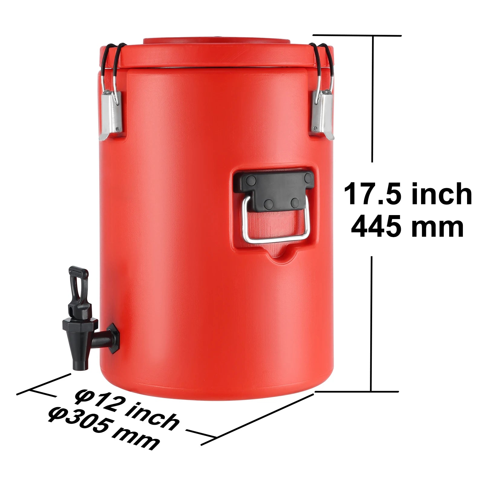 SucceBuy  Stainless Steel Insulated Beverage Dispenser 2 Gallon 7.6 Liter Thermal Hot and Cold Drink Server Dispenser