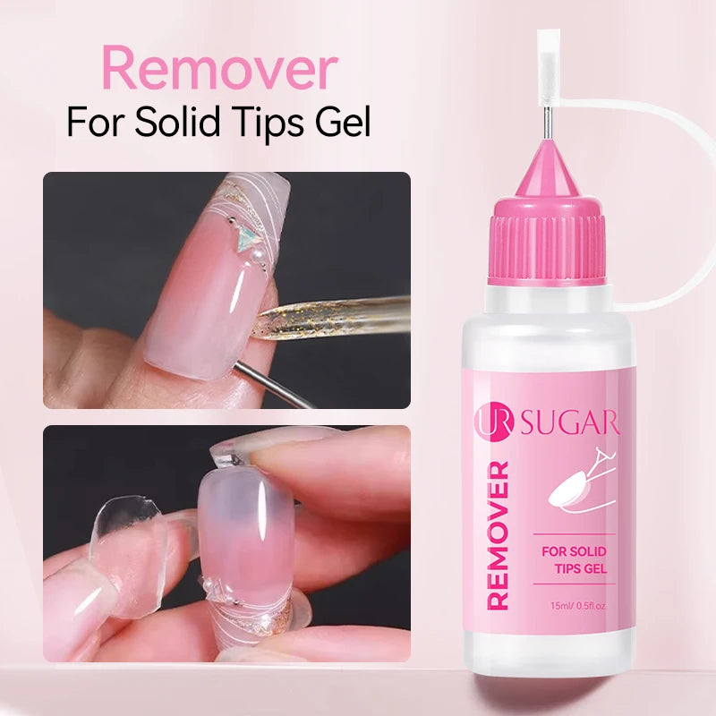 UR SUGAR 3PCS False Nails Set With 420Pcs Matte Soft Gel Tips Solid Glue Gel Remover Quick Nail Extension Kit Nail Beauty Starte