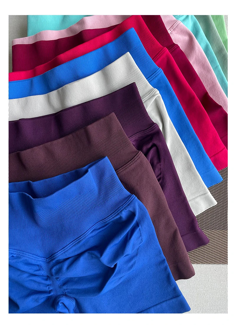 TKITK Shorts Seamless Yoga Pants Women's Fitness Outfits Shark Bite Shorts for Gym Running Cycling Bike Wear Leggings