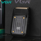 VGR Razor Professional Shaver Electric Beard Trimmer Digital Display Razor Reciprocating Razor Rechargeable Shaver for Man V-363