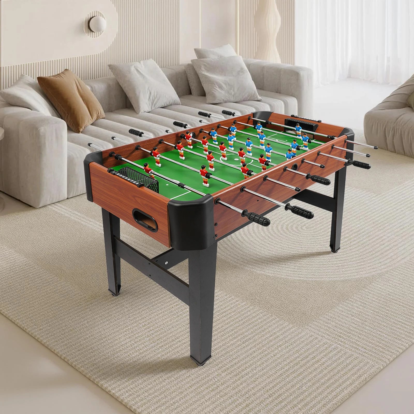 Foosball Table Soccer Table Game 8 Rods Tabletop Football Game 47x24in Indoor Entertainment for Kids Adults Home Game Room Secondary image