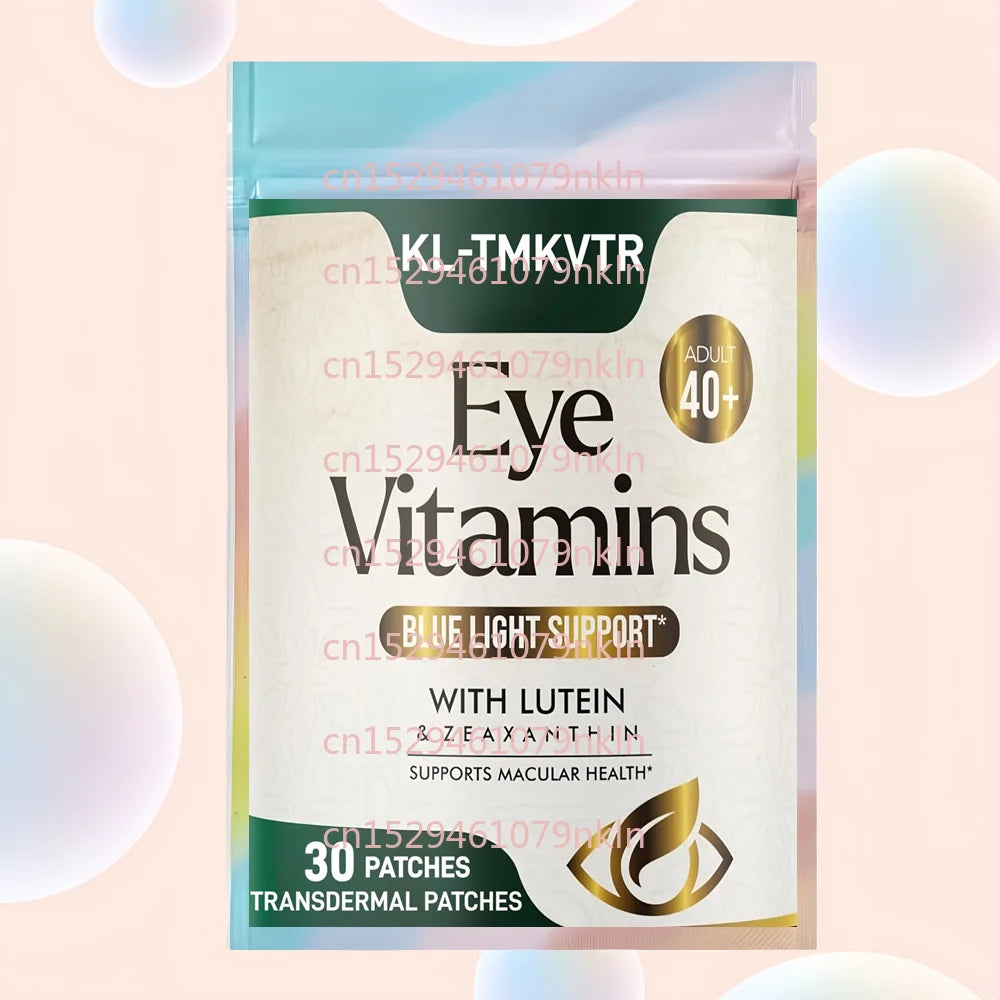 30 Patches Eye Vitamins & Mineral Transdermal Patches Contains Zinc, Copper, Lutein Supports Dry Eye Strain, Vision Health Main image