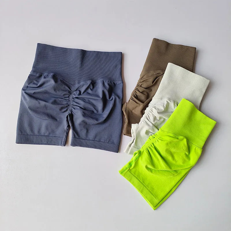 Peach Hip Lifting Sports Shorts Women High Waist and Waist Tightening Slimming Running Hip Speed Drying Three Point Tight Pants Main image