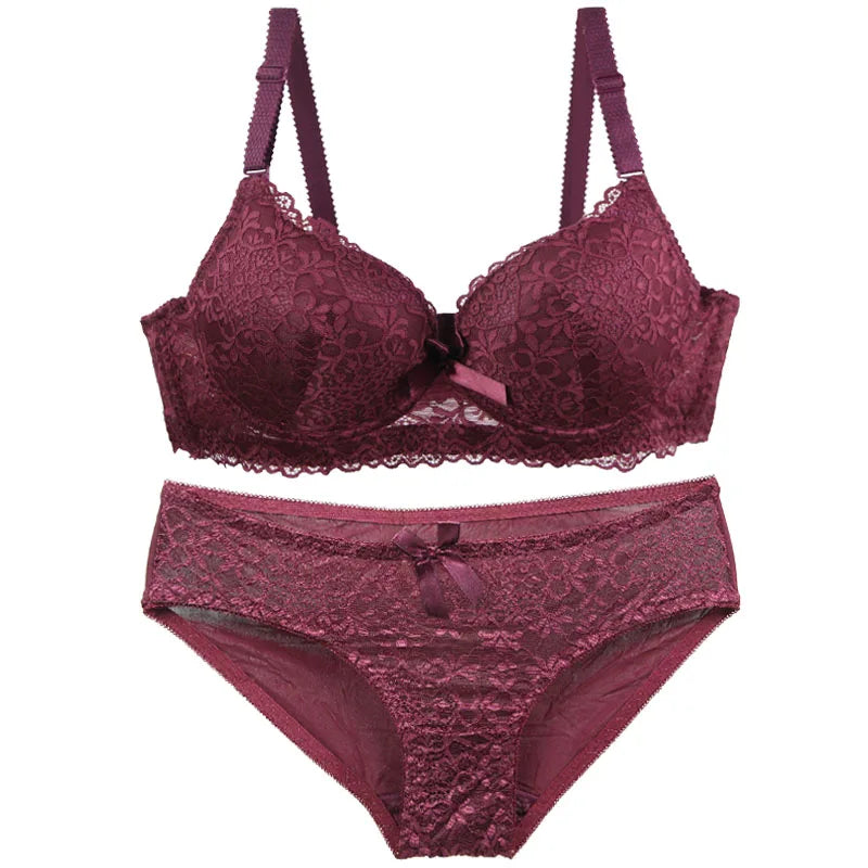 DaiNaFang New Sexy Bras Set Push Up Underwear For Women Adjustable Breathable Design Sweat Absorbing Upper Tray BC Cup Lingerie Main image