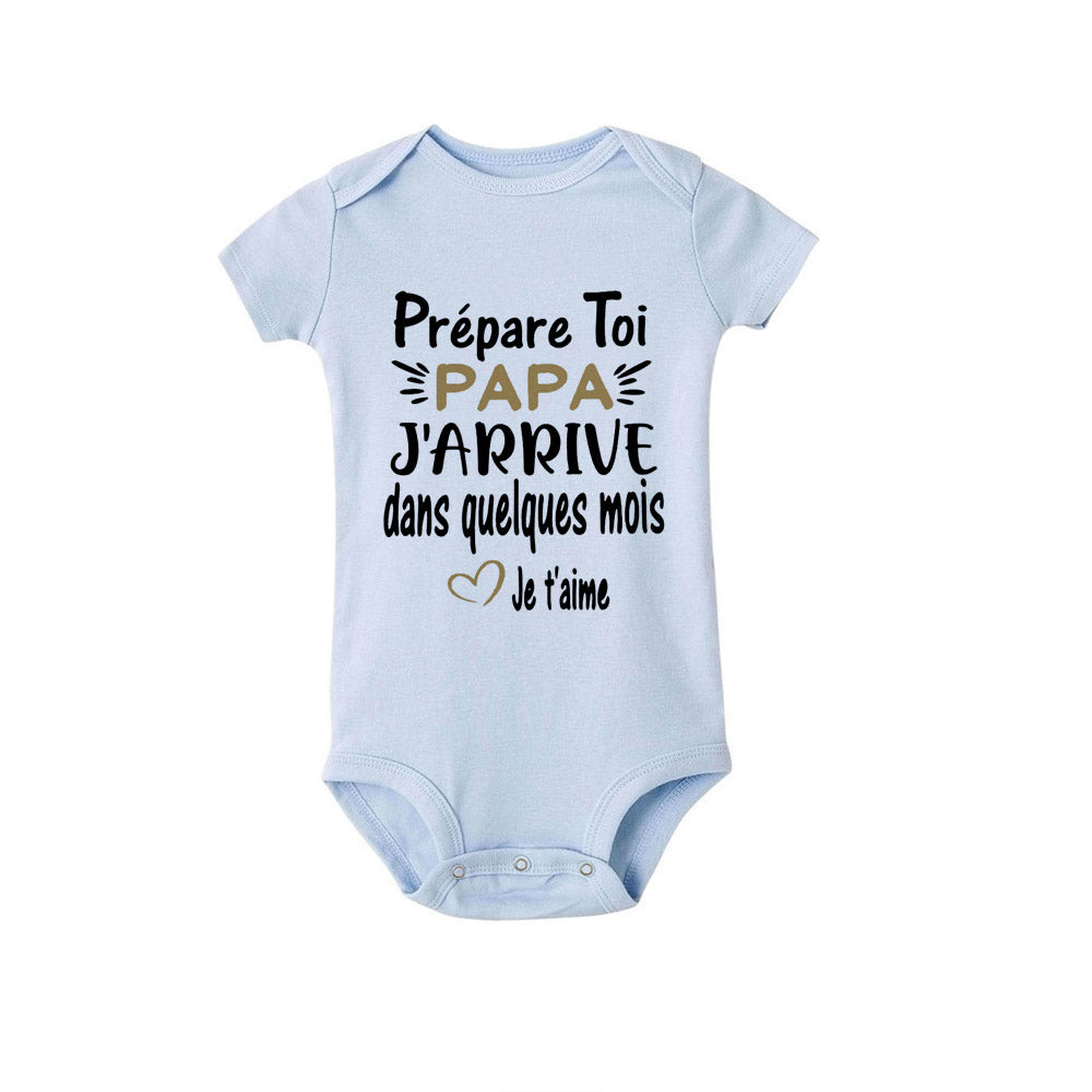 Prepare Yourself PAPA I'm Coming In A Few Month Announcement Pregnant Baby Bodysuit Boy Girl Toddler Jumpsuit Infant Shower Gift