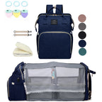 Mommy Bag Lightweight Portable Folding Crib Bed Large-capacity Travel Maternity Bags Baby Backpack Female Mommy Outting Bag