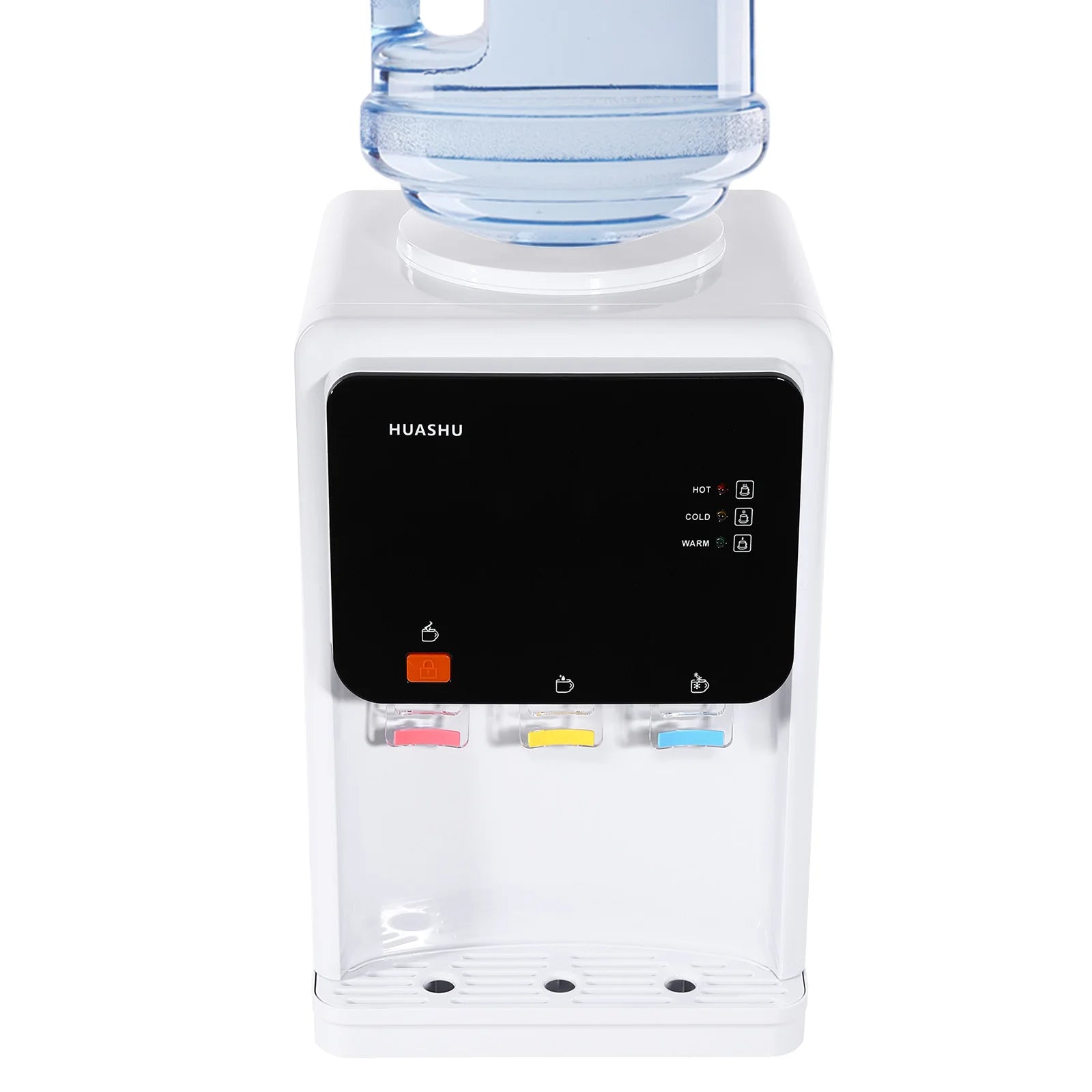 Modern White Electric Water Dispenser, 31* 30*48cm Water-cooled Dispenser, 500W Desktop Electric Cold And Hot Water Dispenser