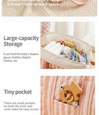 Elinfant 1 PC Baby Diaper Bag Mommy Maternity Packs Baby Stuff Nappy Bags for Mom Mummy Handbags Strollers Mother Kids