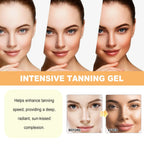 Sunless Tanning Gel Intensive Self Tanner Face Body Natural Bronzer Wheat Moisturizing Hydrating Summer Sunbed Self Fake Tan Gel