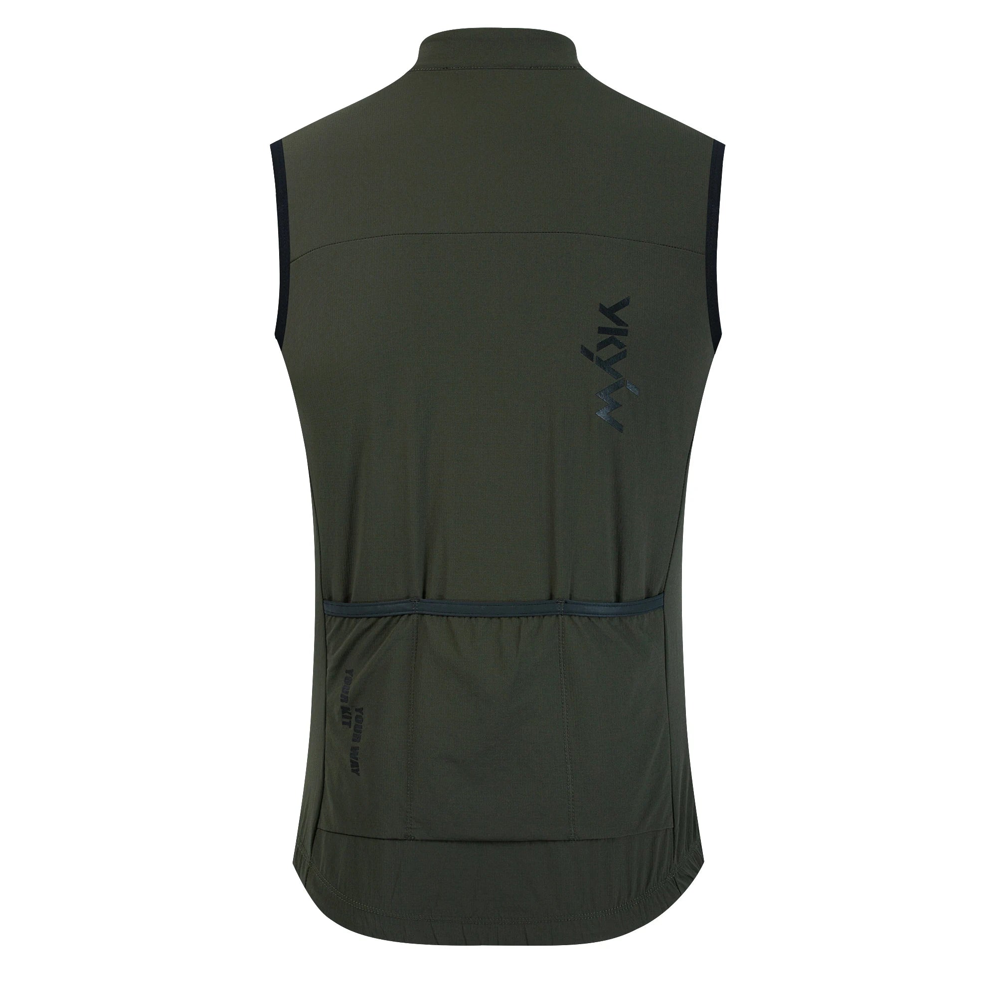 YKYWBIKE Men Cycling Gelit Thermal Fleece Bicycle Windbreaker Sleeveless Bike Vest Windproof Waterproof Cycling