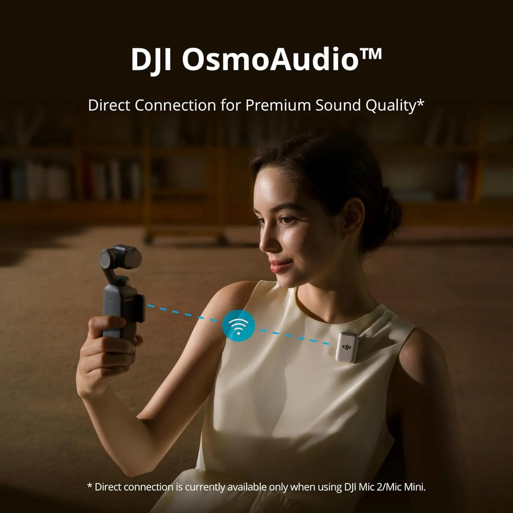 (Pre-activated) DJI Osmo Pocket 3 Camera, 1" CMOS, 4K/120fps, 3-Axis Gimbal, 2" Rotating Touchscreen