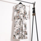 Spring Summer Women Maxi Dresses Casual Full Sleeve Floral Printed O-neck Woman Bohe Beach Party Long Dress Mujer Vestidos