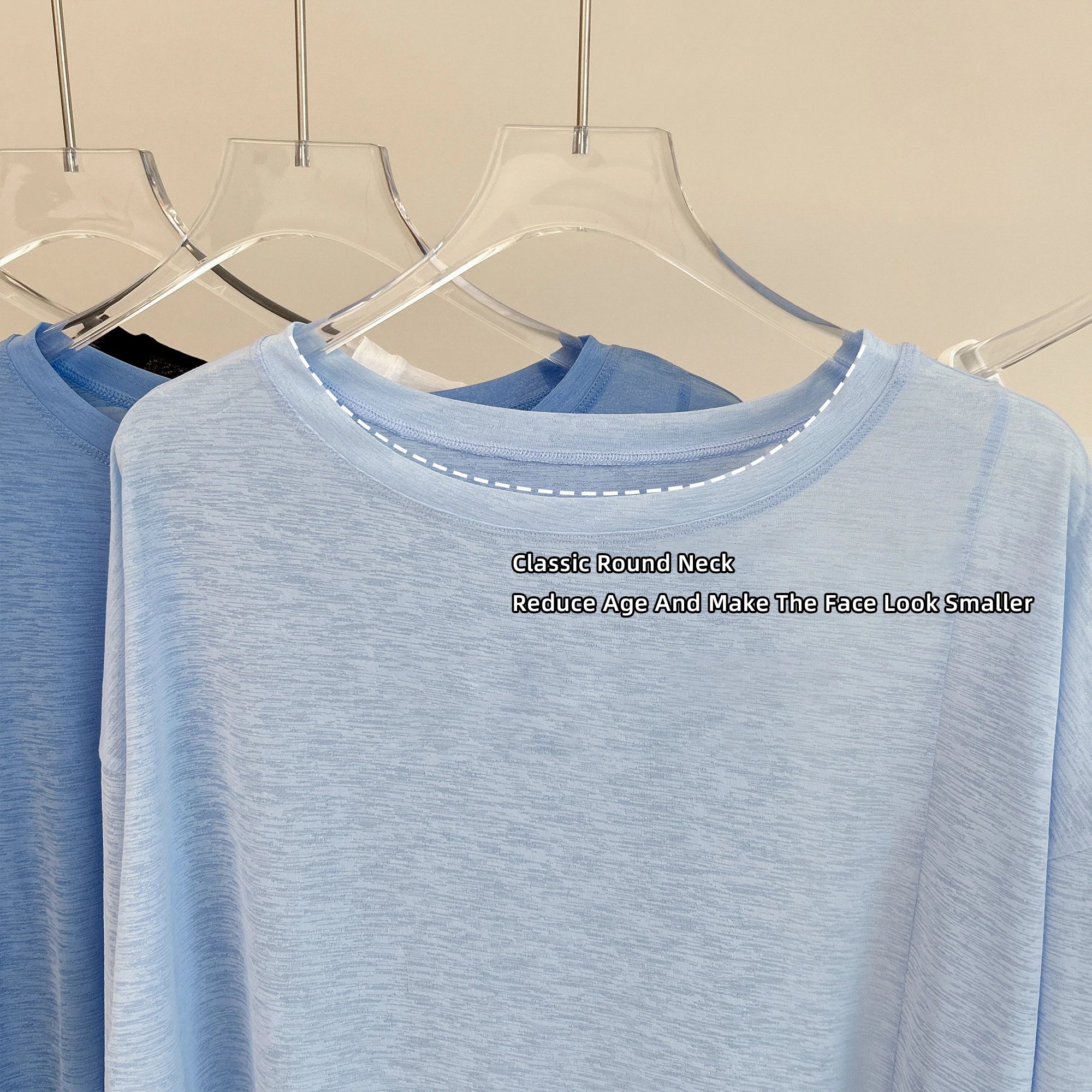 Breathable Long Sleeve Yoga Cover up Lightweight Quick Dry Running Top for Women Loose Fit Simple Sport Fitness Outdoor Leisure