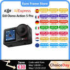 DJI Osmo Action 5 pro 1/1.3 ″ SSOR 4hrs Extended Battery Life twin OLED High-bright touchscreen Action 5
