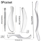 1/4/5/7pcs Stainless Steel Gua Sha Scraping Massage Tool Set IASTM Tools Great Soft Tissue Mobilization Tool