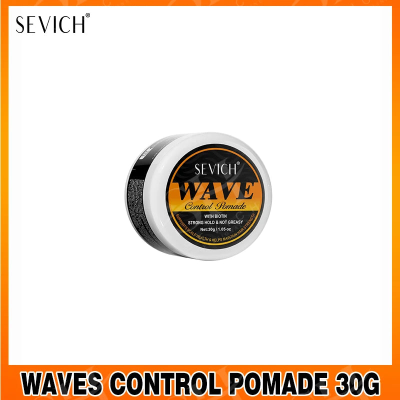 Deep Wave Control Pomade 360 Biotin Sport Strong Hold Wave Hair Gel With Brush Wavy Hair Oil Shampoo Conditioner Styling Care