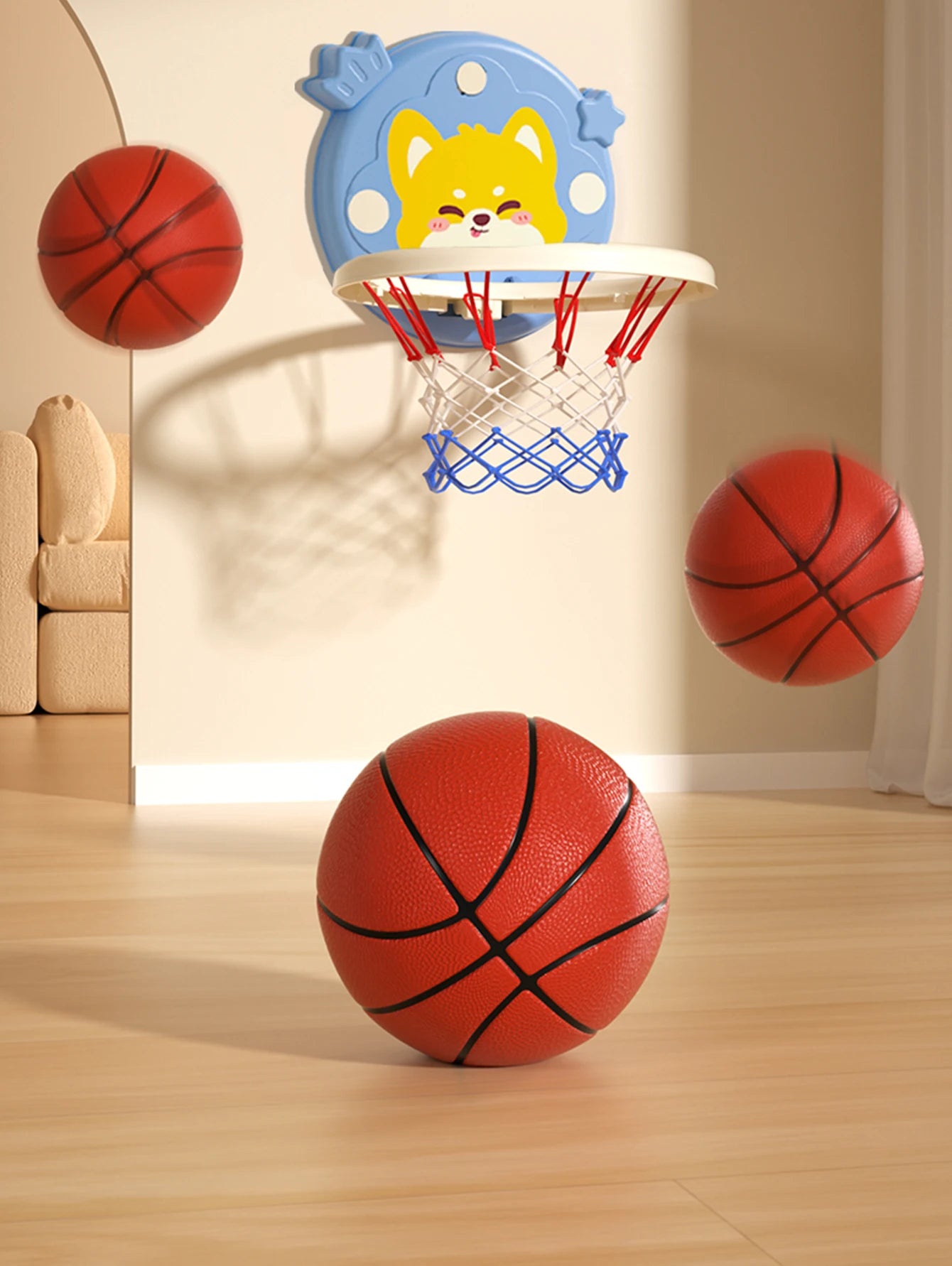 Children's basketball stands, indoor shooting balls, assemblable and foldable hanging toys