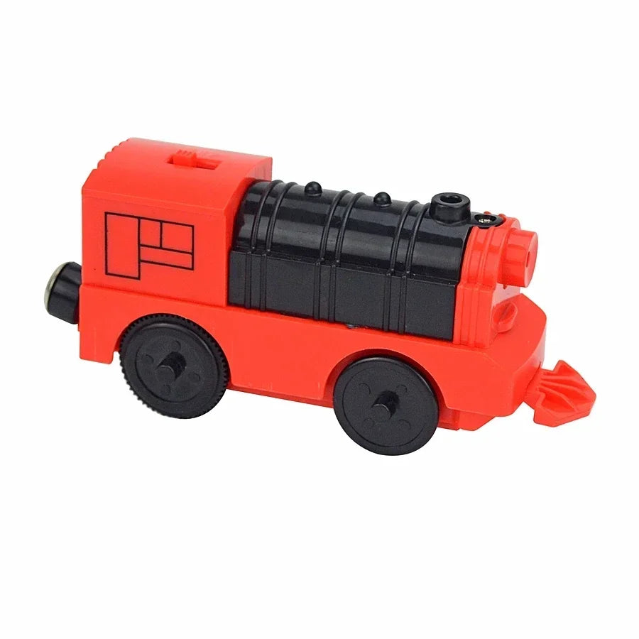 Wooden Train Toys Train Track Magnetic Set Electric Car Locomotive Diecast Slot Fit All Wood Brand Biro Railway Tracks For Kids
