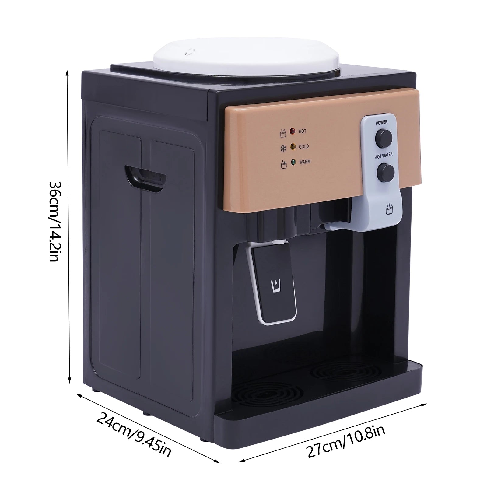 220v Hot Cold Water Dispenser Top Loading Water Cooler Dispenser Hold 3.5l/5l/10l /18.9l Countertop For Desks,coffee tables
