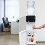 Hot&Cold Water Dispenser 500W Fast Heating 75W Cooling ABS Stainless Steel Home Office Electric Water Cooler with Child Lock