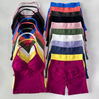 No Logo 2 Pieces Sports Set Women Backless Tank Tops High Waist Scrunch Seamless Shorts Gym Set Sportswear Workout Set Yoga