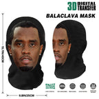 Cosplay 3D Printed Kanye Mask Stretch Mesh Full Face Mask Men Women Role Play Headdress Halloween Masquerade Balaclava Headdress