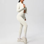 3pcs Sportswear Yoga Set Gym Sports Bra Zipper Jacket Leggings Clothes Sportswear Yoga Suits For Women Fitness Set Tracksuit