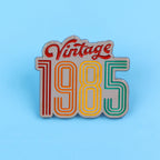 Retro 80s 90s Enamel Pins Vintage Cassette Tape Brooches Old School Lapel Pins for Backpacks Jewelry Gift For Friends