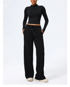 Hearuisavy Summer Women's Fitness Long Sleeved Shirt Lightweight Gym Workout Top Breathable Quick Drying Yoga Clothing Sportwear