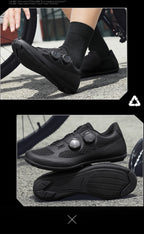Speed Cycling Sneaker Men's Road Cycling Shoes Cleat Shoes Spd Shoes Cycling Flat Pedal Shoes Man Bike Outdoor Footwear White