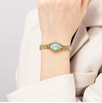BERNY Gold Watch for Women Ladies Wristwatch Gold Quartz Jewelry Bracelet Set Minimalist Watch Multicolor Small Ladies Watches