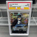 DIY OPCG Rating Card Collection Card 2023 ONE MONKEY D. LUFFY OPO5-MANGA ALT.ART Copy 10Points Rating Card Anime Game Gift