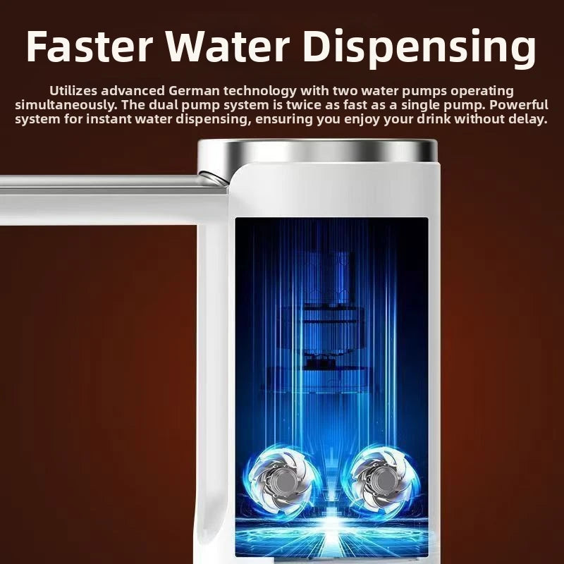 Electric Water Dispenser Foldable Automatic Water Pump Bottle With LED Display USB Charging Household Barreled Water Dispenser