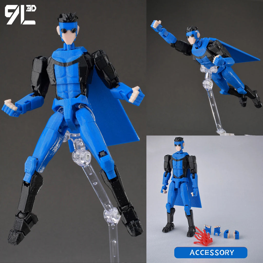 9L3D Printed Deadpool Wolverine Batman Spider-Man Venom Action Figures Dummy13 Lucky13 T13  Anime Model Toys Collectors Gifts