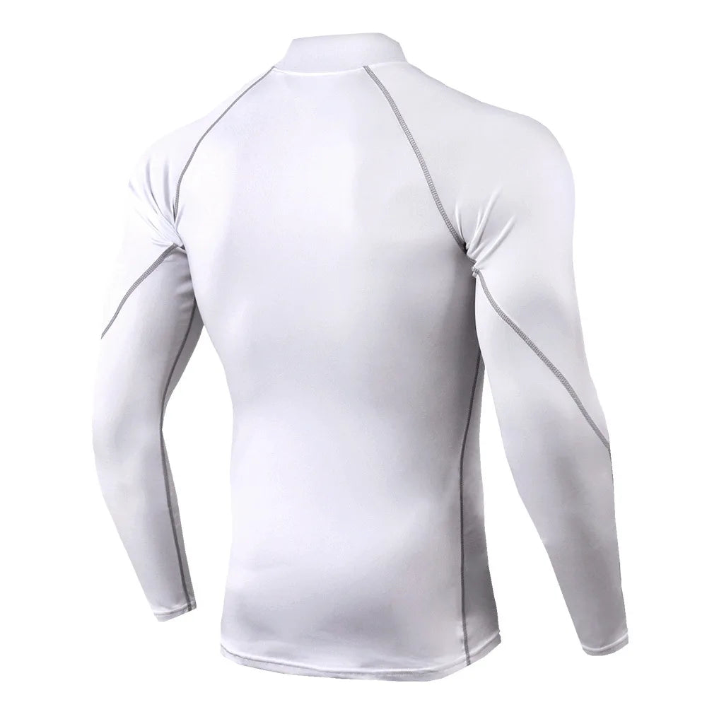 Men Sport T-shirt Quick Dry Bodybuilding Running Shirt Long Sleeve Compression Top Gym T Shirt Men Fitness Tight Rashgard Secondary image