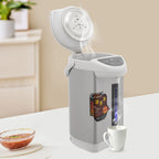 4L Electric Water Boiler & Warmer, 750W Stainless Steel Hot Water Dispenser with 3 Dispensing Modes, 90°C Keep-Warm