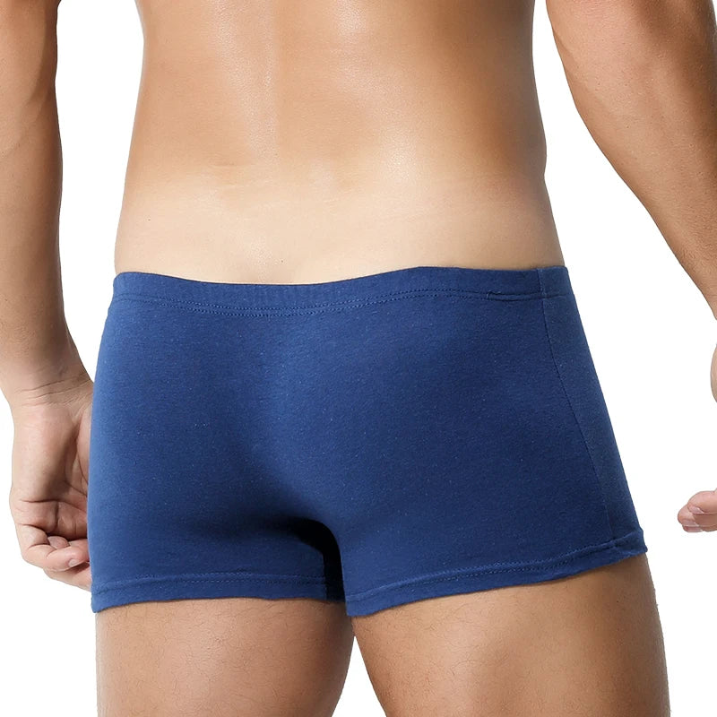 Men's Underwear 100% Cotton Boxer Briefs Summer Large Size Thin Breathable Comfort Underwear Sports Boys Boxer Briefs Secondary image