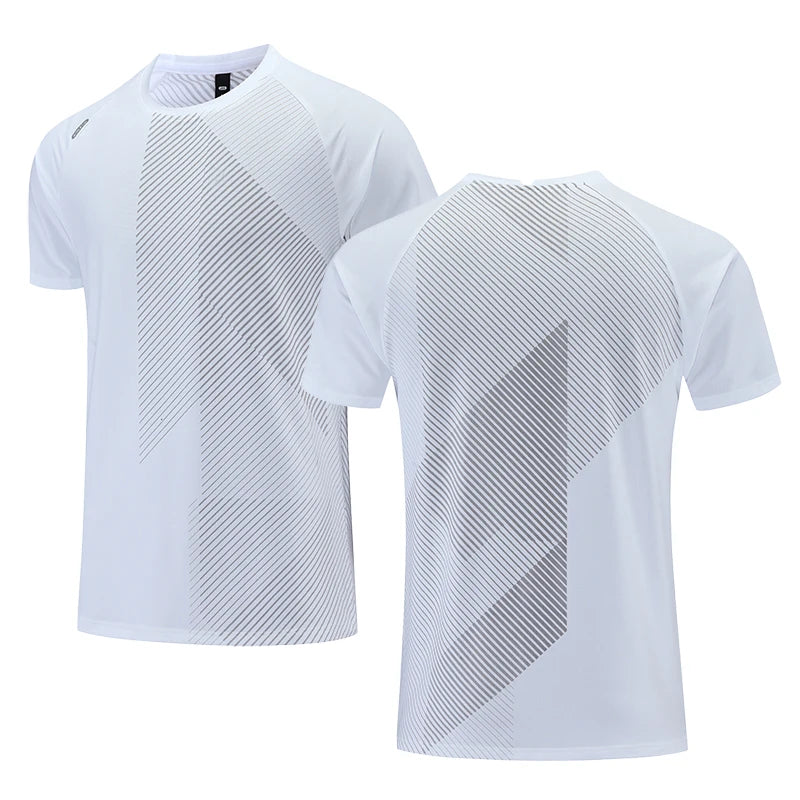 Custom LOGO Sports T-shirts For Men Jogging Shirt Fitness Training Gym Sportswear Casual Outdoor Running Short Sleeve T-shirt