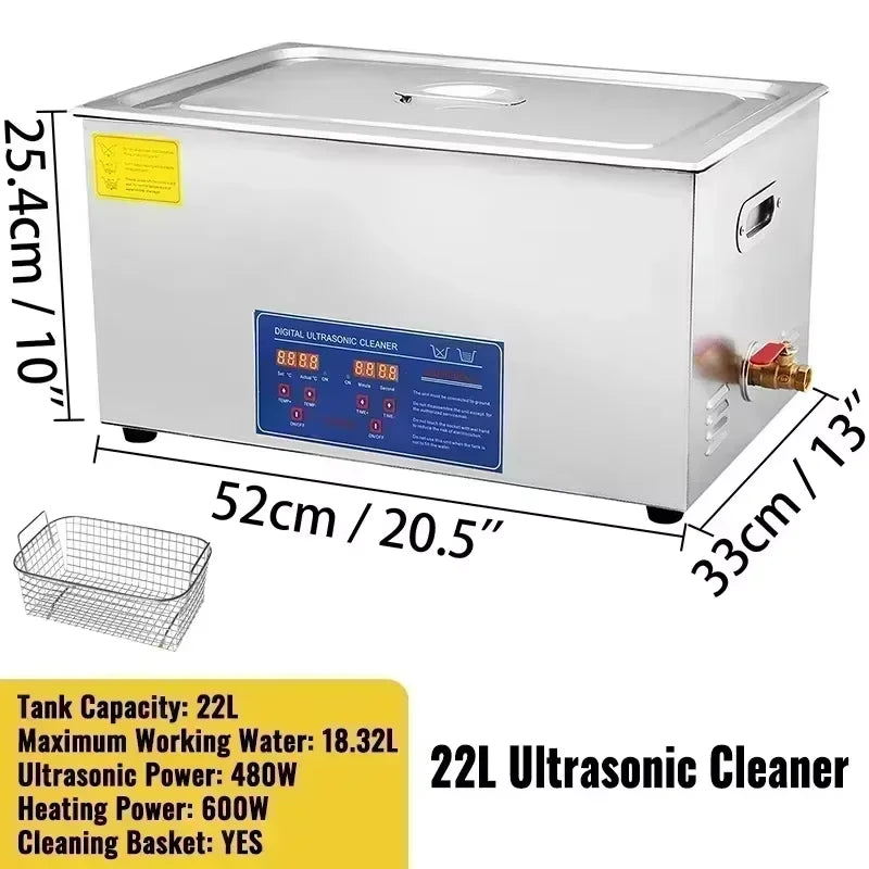 SIHAO 1.3L 2L 3L 6L 10L 15L 22L 30L Ultrasonic Cleaner Lave-Dishes Portable Washing Machine Diswasher Ultrasound Home Appliances