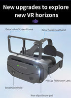 VR Glasses 3D Virtual Reality Headset Devices Helmet Lenses Goggles Smart For Smartphones Phone Cell Mobile Game Viar Viewer Set