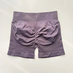Impact Shorts 4.5" Seamless High Stretch Low Ribbed Band Subtle Glute Contour Shorts Fitness Workout Yoga Gym Shorts