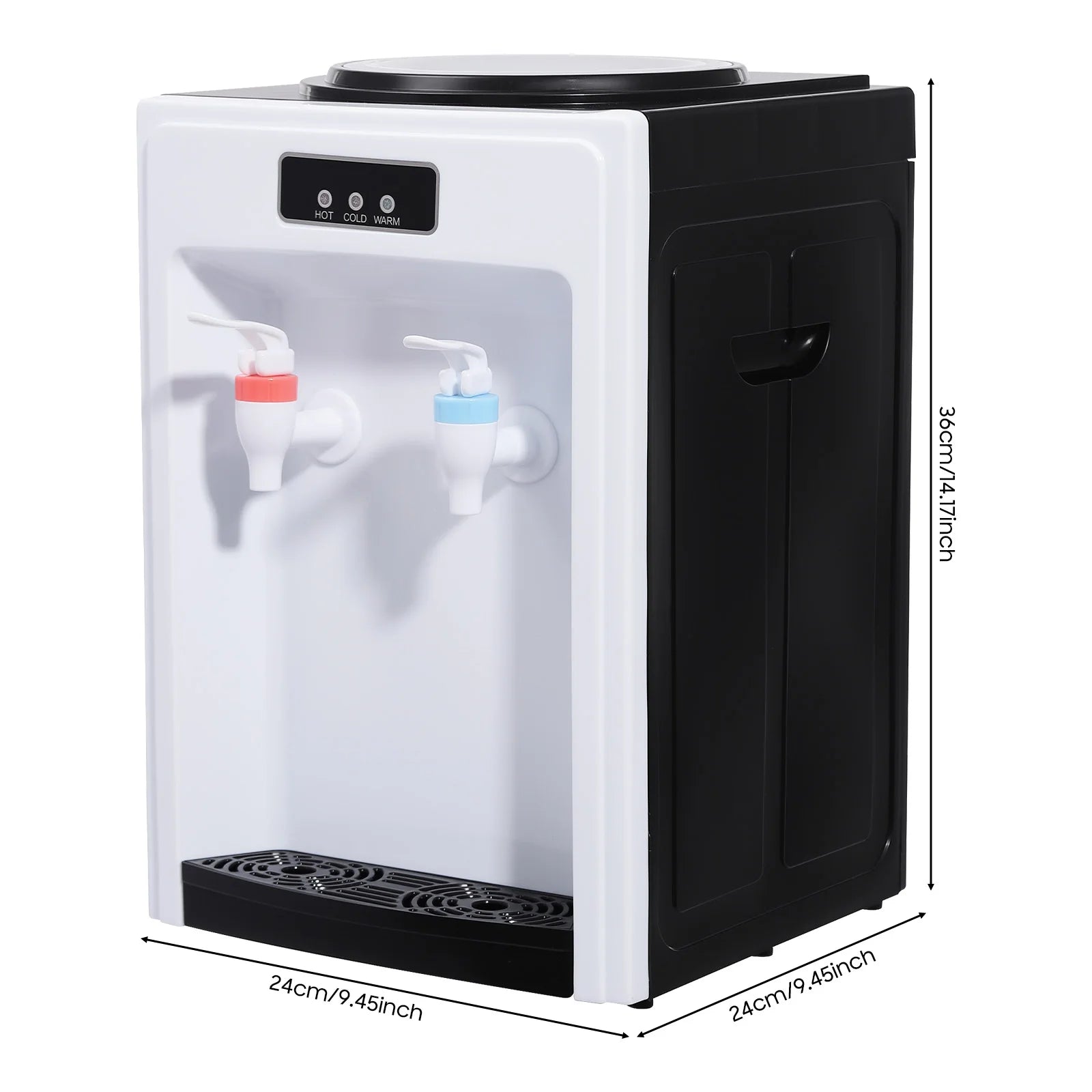 Electric Table Drinking Water Dispenser, Drinking Fountain, Office Cooler Home Hot/Cold Beverage Machine for 4.5-18.9L Buckets