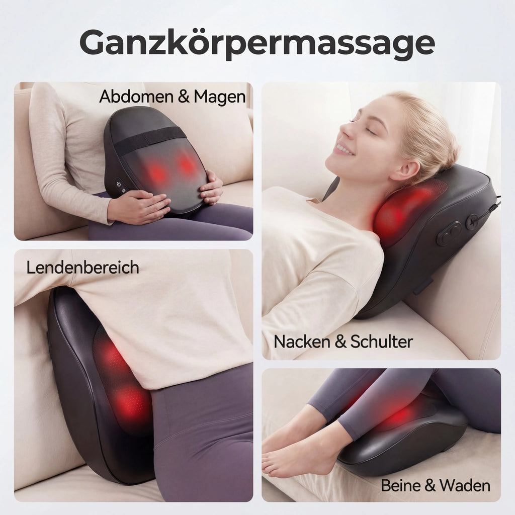 Massager with Heating, 3D Shiatsu Massager for Relaxation, Heated Massage With Shiatsu Kneading Massage, Best Gift for Men Women