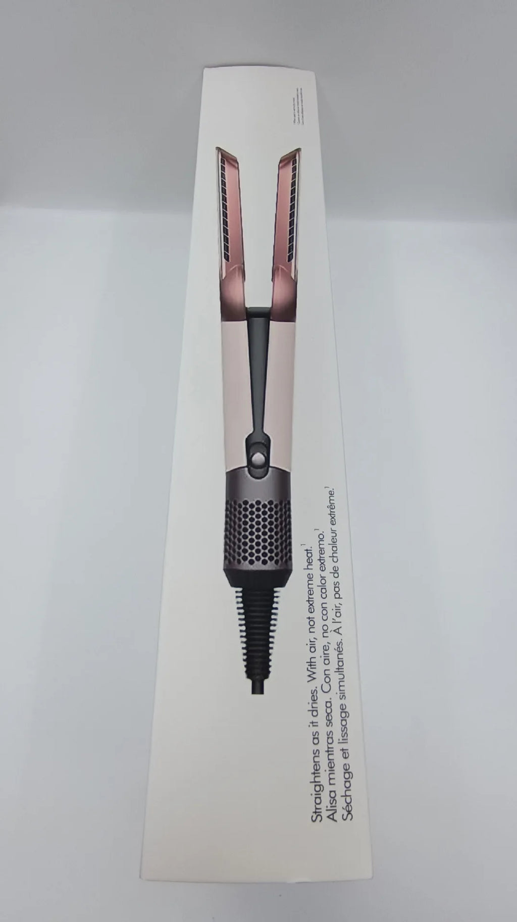 Professional 2 In 1 Hot Air Flat Iron Hair Straightener Dryer With Negative Ions Smooth Frizz-Free Hair Styling Tool