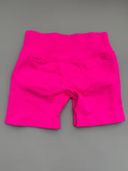 Impact Shorts 4.5" Seamless High Stretch Low Ribbed Band Subtle Glute Contour Shorts Fitness Workout Yoga Gym Shorts