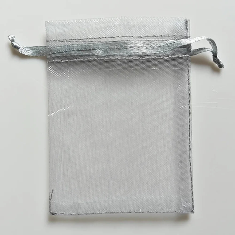 25/50/100pcs Organza Gift Bag Multicolor Drawstring Pouches For Candy Jewelry Bag Packing Wedding Gift Bags Organza Bag