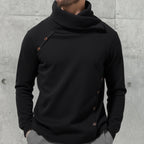 2026 New Men's White Turtleneck Sweater, British-style Black Pullover, Asian Sizes M-4XL. Gray Sweaters