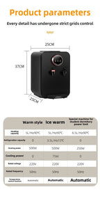 110V 220V Desktop Cold/Hot Water Dispenser,household Ice & Warm & Hot Water Machine with Automatic Temperature Control